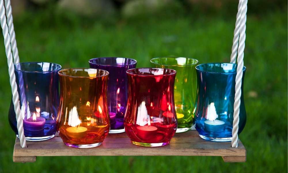 Glass Hanging Candle Holders