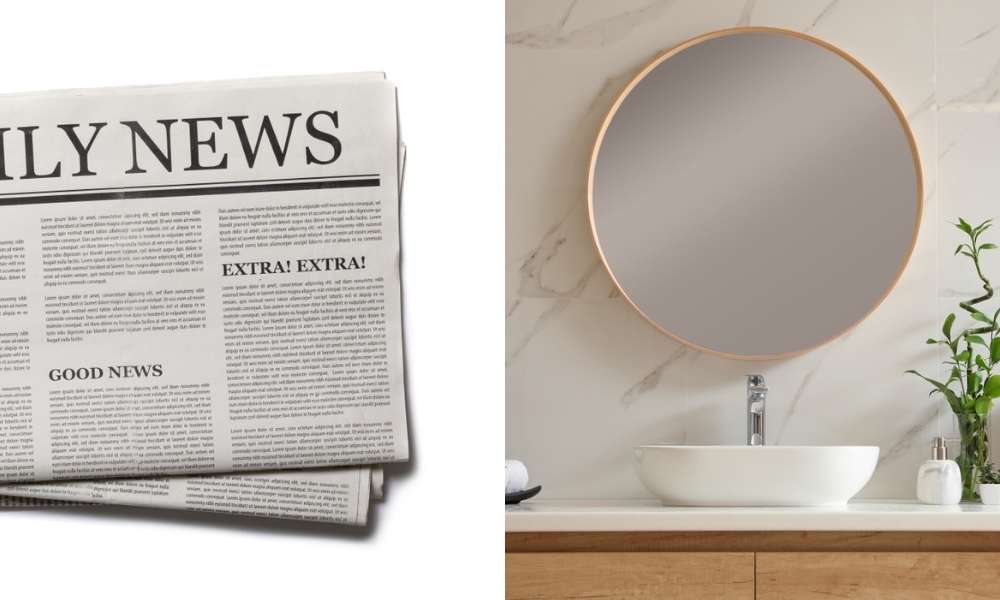 Ditch The Newspapers And Use Paper Coffee Filters For Cleaning Mirror