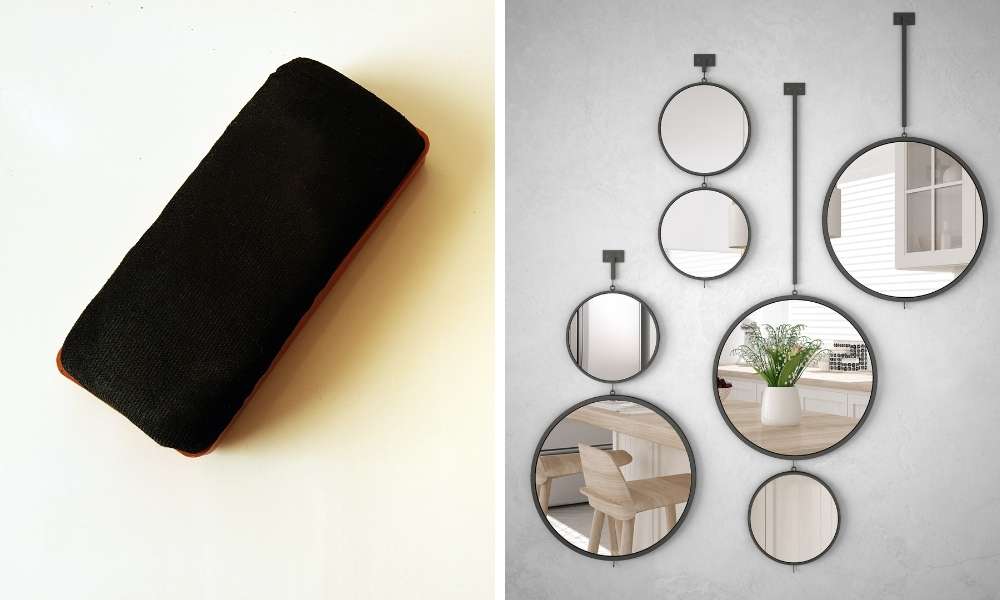 Use Blackboard Erasers To Banish Streaks For Crystal Clear Mirrors And Mirrors