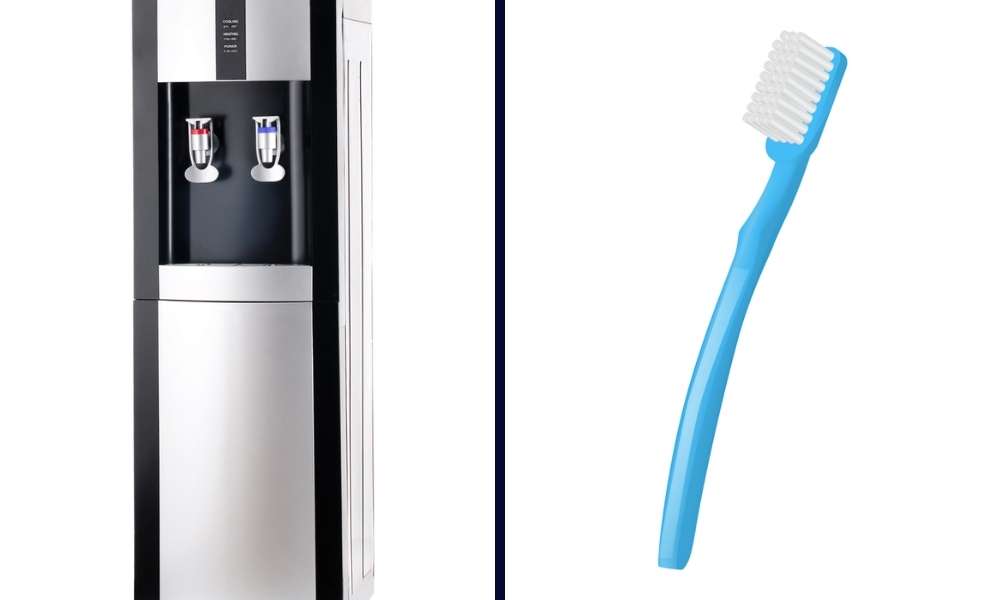 Scrub The Dispenser With A Toothbrush