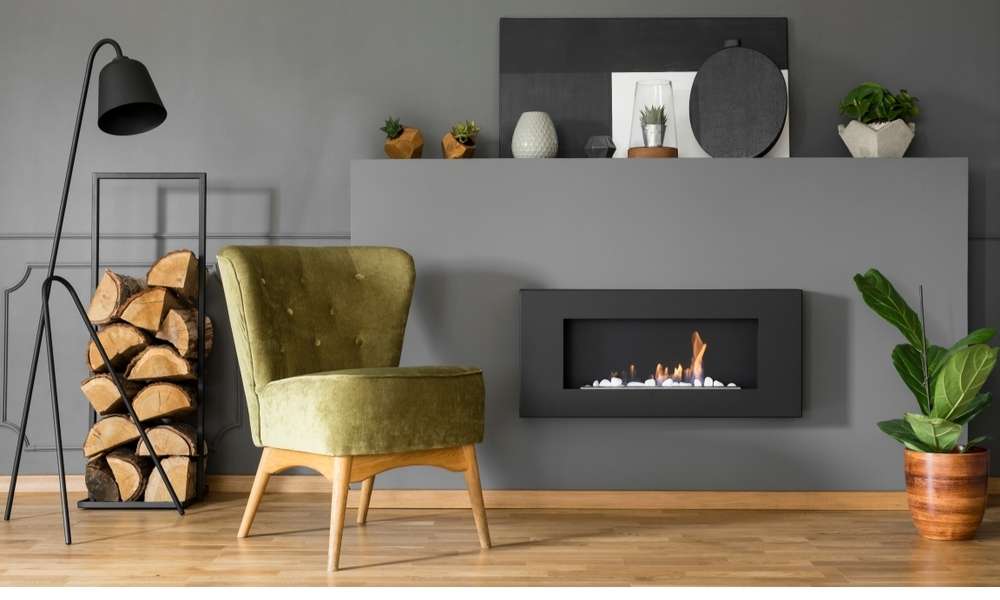 Add Interest With Your Backplate To Decorate A Living Room With A Fireplace