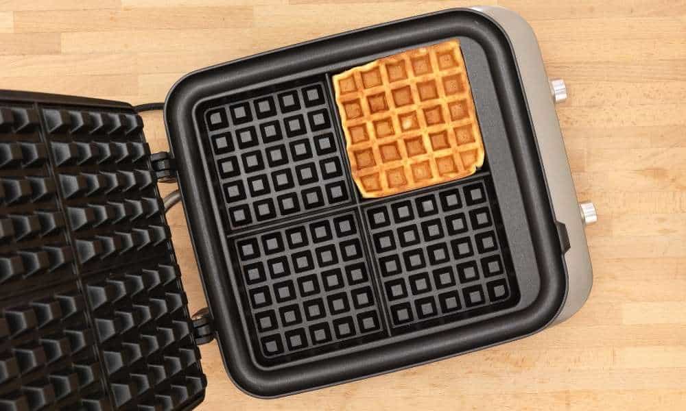 Why is waffle iron built-up grease?