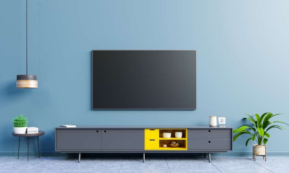 Blue TV Stand