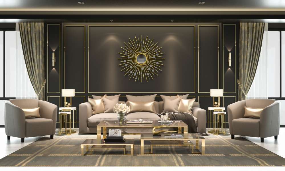 Gold Living Room