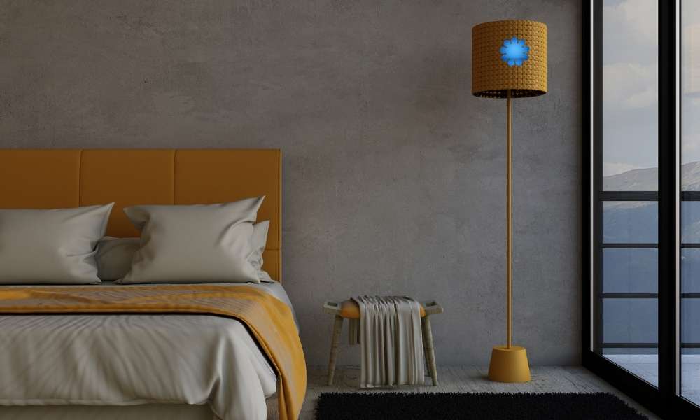Gold And Blue Bedroom Light