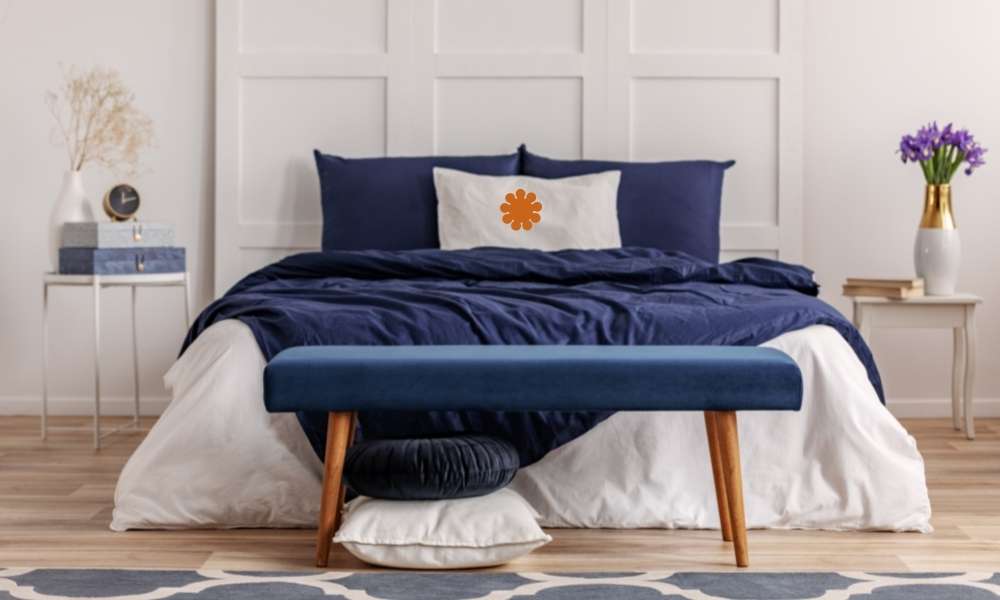 Use Blue Bed Bench