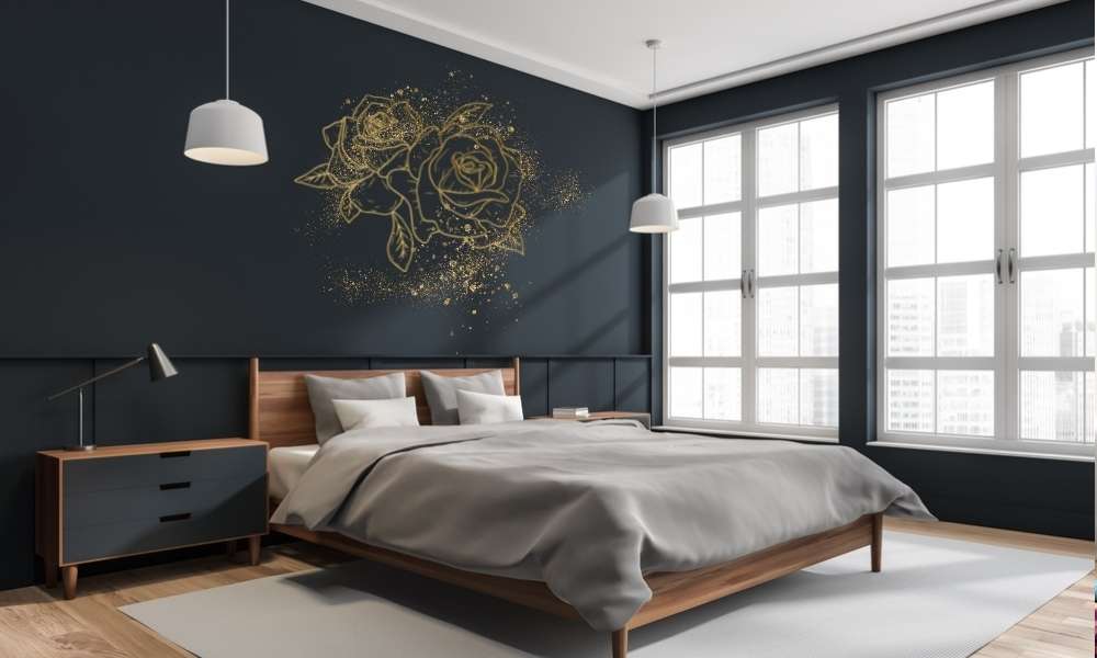 The Right Ideas For Gold And Blue Bedroom