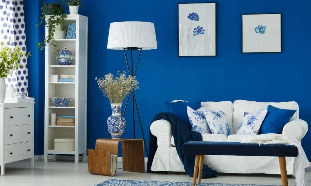 White And Blue Wall art 