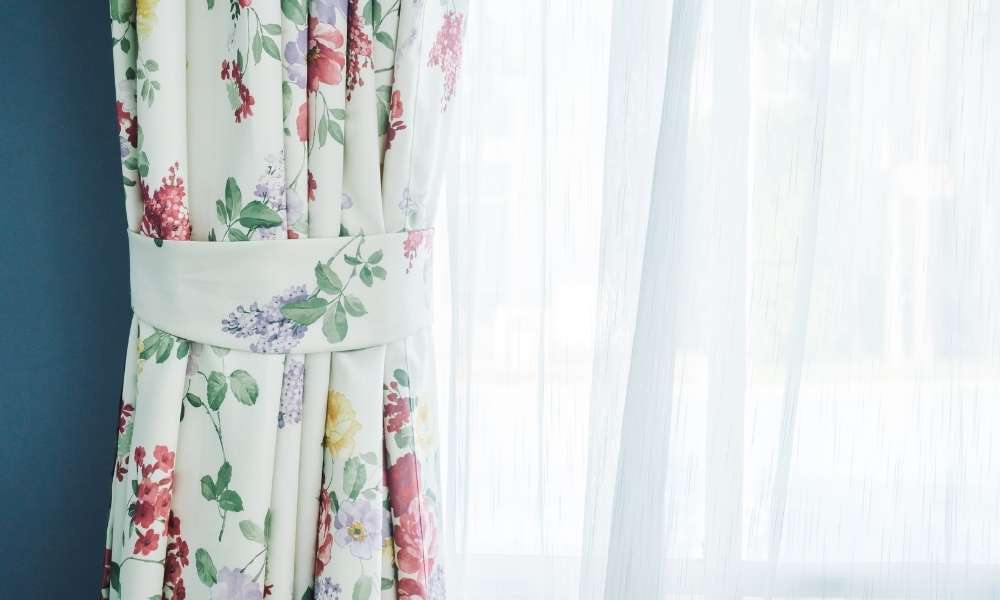 floral  kitchen curtain