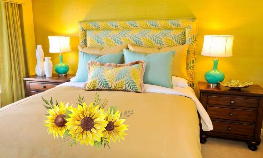Add a Touch of Sunflower to Your Bed