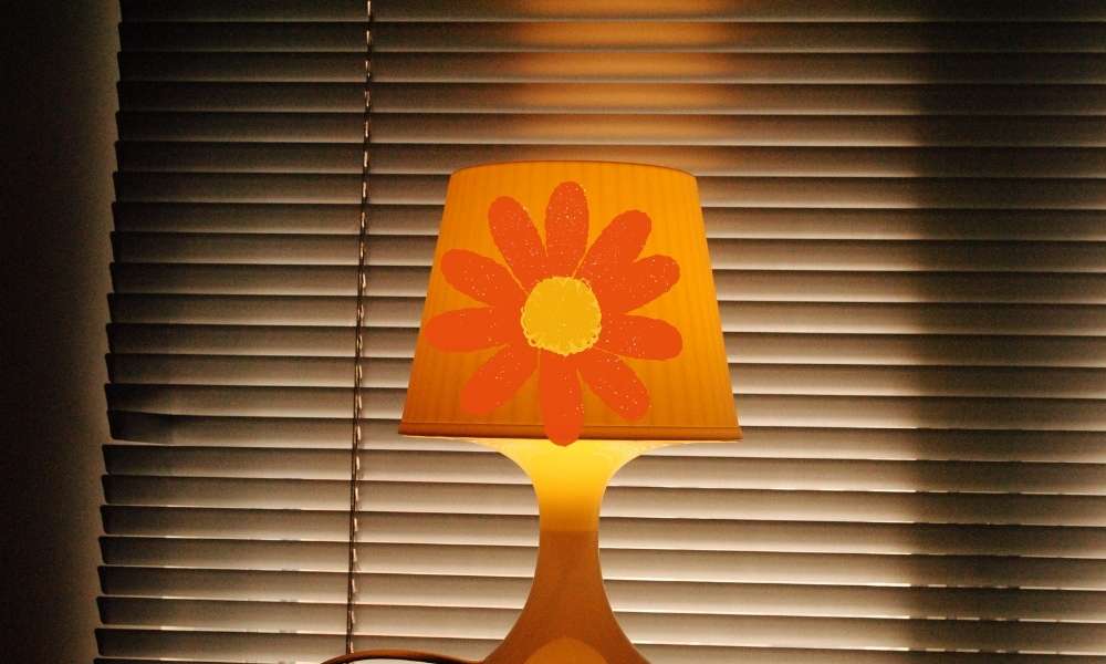 Add A Sunflower To Your Lampshade