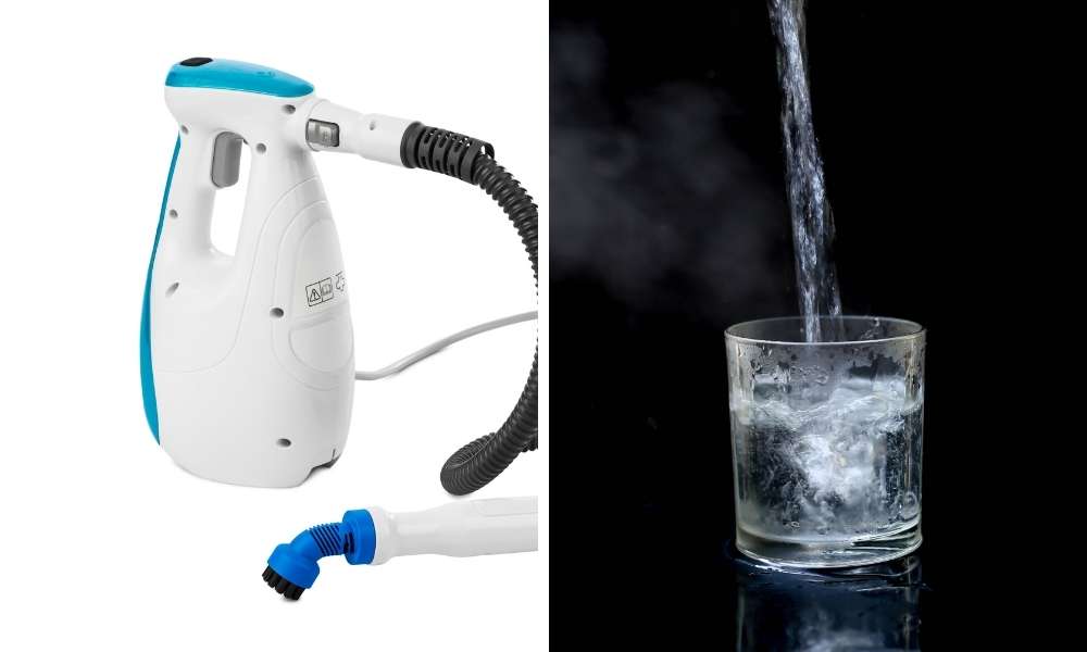 Fill The Steam Cleaner With Hot Water