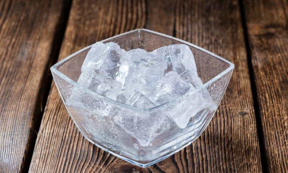 Ice Cubes In A Bowl 