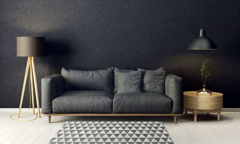How can I use black in my living room?